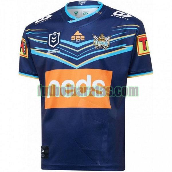 camiseta gold coast titans 2020 azul primera