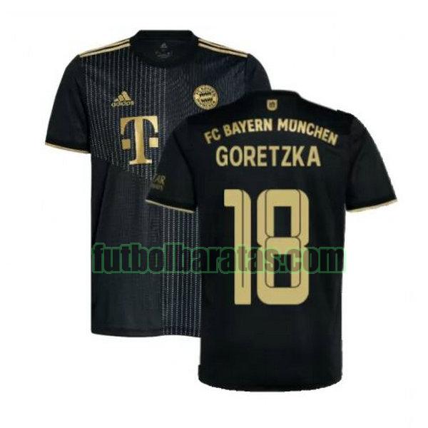 camiseta goretzka 18 bayern munich 2021 2022 negro segunda