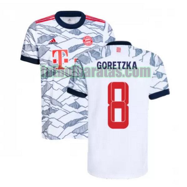 camiseta goretzka 8 bayern munich 2021 2022 negro tercera