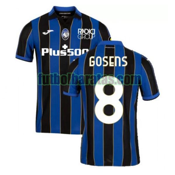 camiseta gosens 8 atalanta 2021 2022 azul negro primera