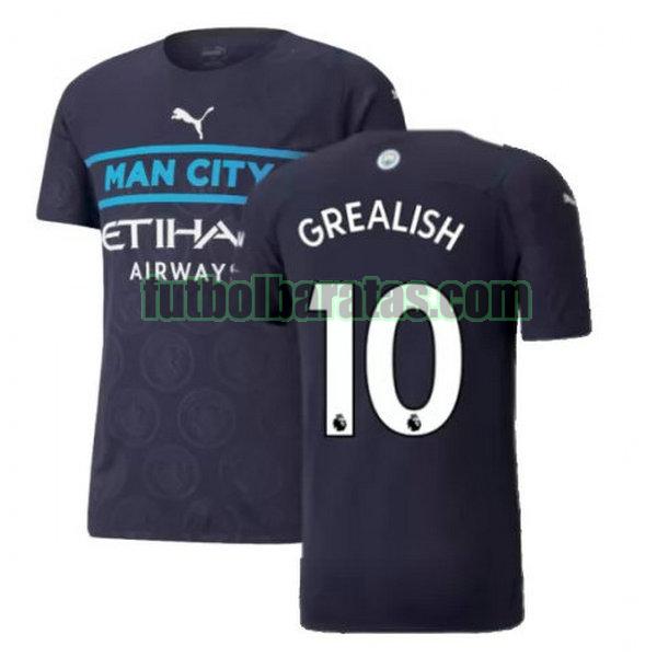 camiseta grealish 10 manchester city 2021 2022 negro tercera