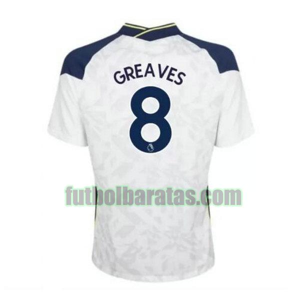 camiseta greaves 8 tottenham 2020-2021 priemra