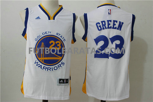 camiseta green 23 golden state warriors 2017 blanc