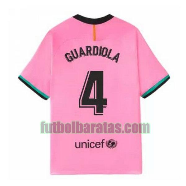 camiseta guardiola 4 barcelona 2020-2021 rosa tercera