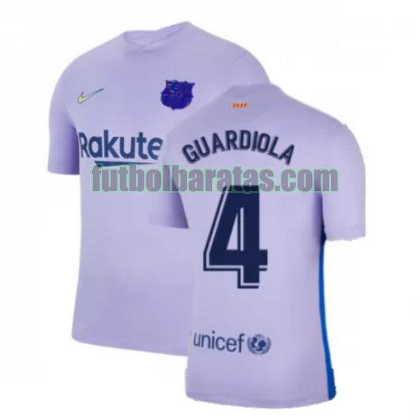 camiseta guardiola 4 barcelona 2021 2022 amarillo segunda