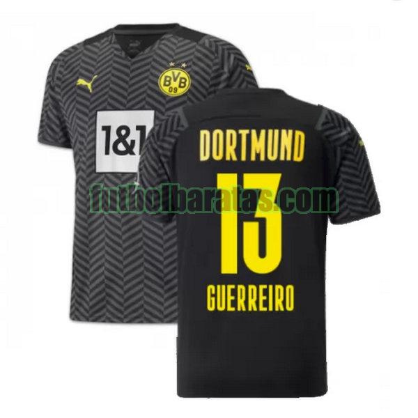 camiseta guerreiro 13 borussia dortmund 2021 2022 negro segunda