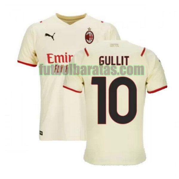 camiseta gullit 10 ac milan 2021 2022 blanco segunda