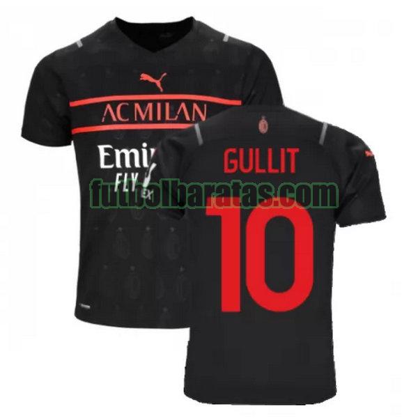 camiseta gullit 10 ac milan 2021 2022 negro tercera