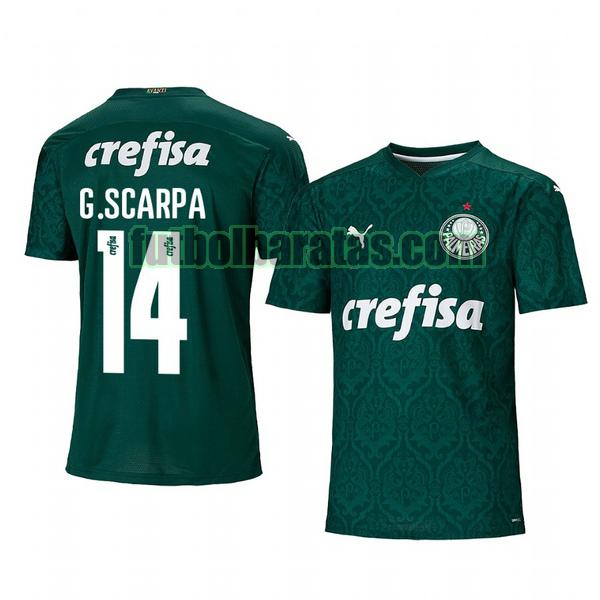 camiseta gustavo scarpa 14 camiseta palmeiras 2020-2021 primera