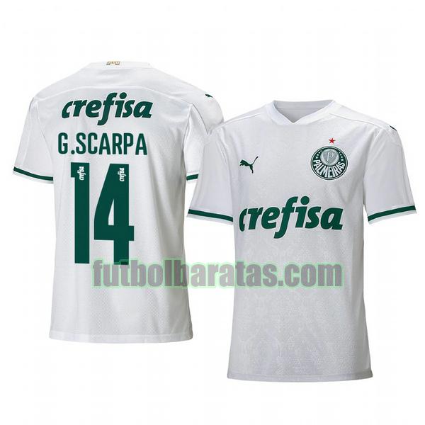 camiseta gustavo scarpa 14 camiseta palmeiras 2020-2021 segunda