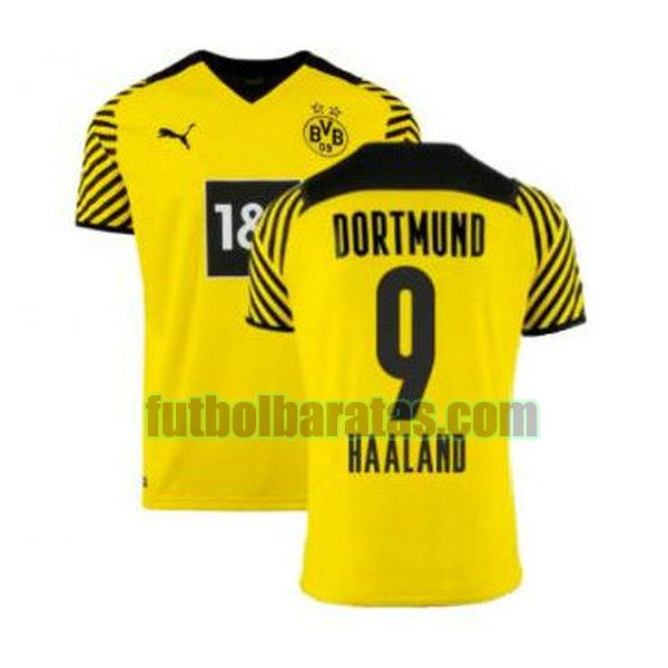 camiseta haaland 9 camisetas borussia dortmund 2021 2022 amarillo primera