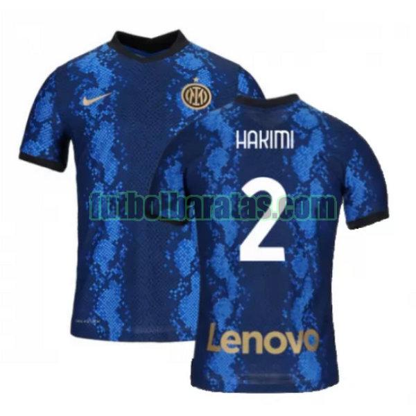 camiseta hakimi 2.jpg inter milán 2021 2022 azul primera