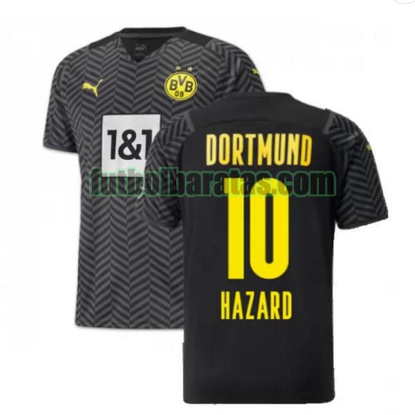 camiseta hazard 10 borussia dortmund 2021 2022 negro segunda