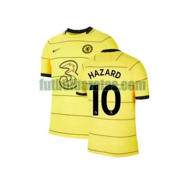 camiseta hazard 10 chelsea 2021 2022 amarillo tercera