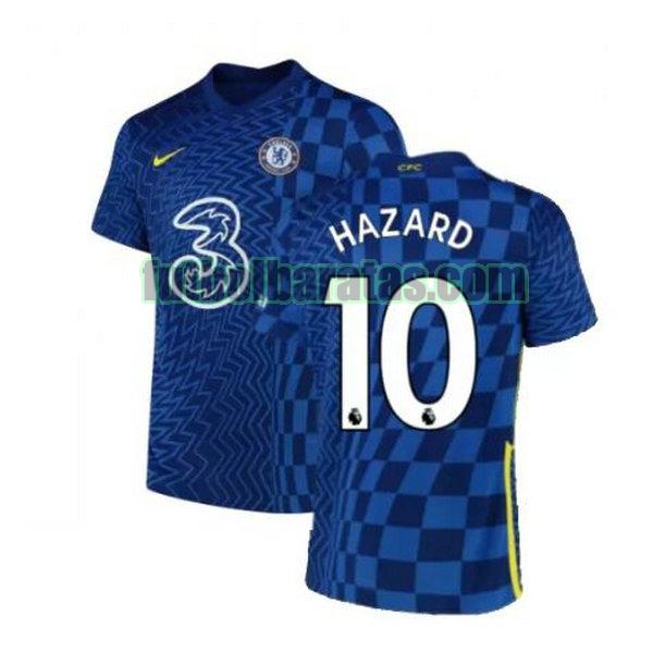 camiseta hazard 10 chelsea 2021 2022 azul primera