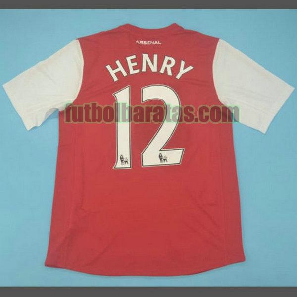 camiseta henry 12 arsenal 2011-2012 rojo primera