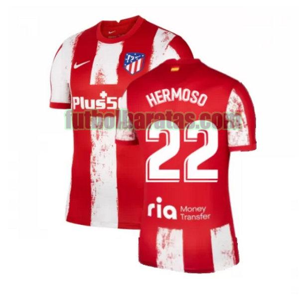 camiseta hermoso 22 atletico madrid 2021 2022 rojo blanco primera