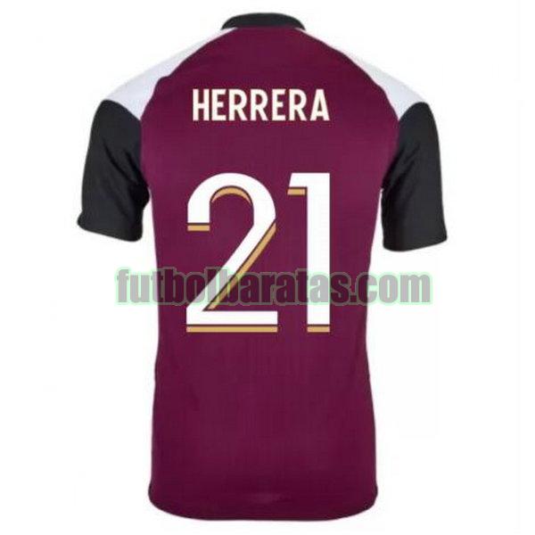 camiseta herrera 21 paris saint germain 2020-2021 púrpura tercera