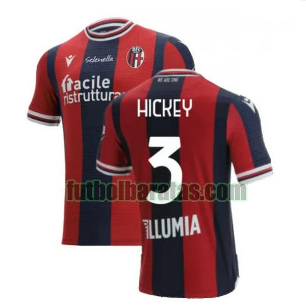 camiseta hickey 3 bologna 2021 2022 rojo azul primera