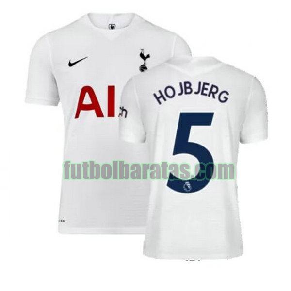 camiseta hojbjerg 5 tottenham hotspur 2021 2022 blanco primera