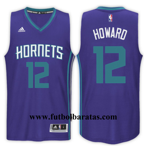 camiseta 12 howard 2017-18 charlotte hornets purpura