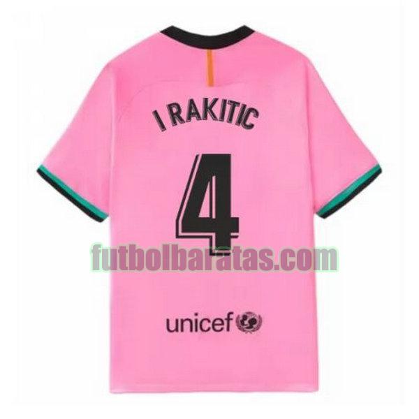 camiseta i rakitic 4 barcelona 2020-2021 rosa tercera