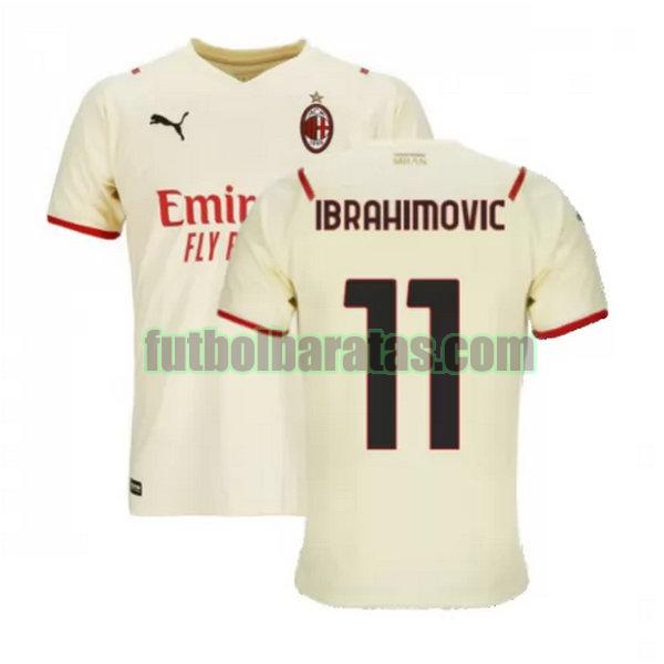 camiseta ibrahimovic 11 ac milan 2021 2022 blanco segunda