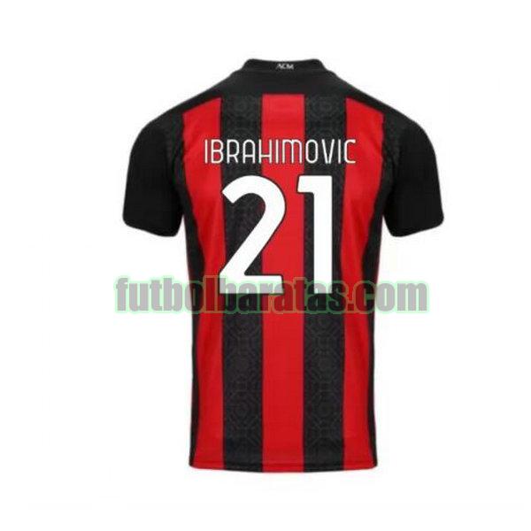 camiseta ibrahimovic 21 ac milan 2020-2021 primera