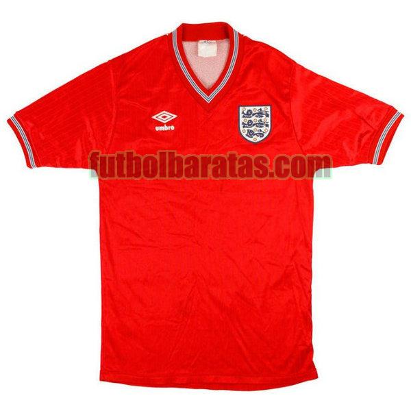 camiseta inglaterra 1984-1987 rojo segunda