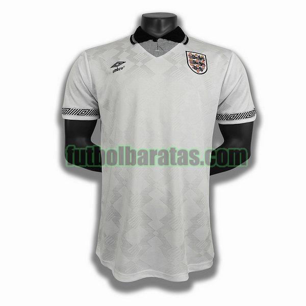 camiseta inglaterra 1990 blanco primera player