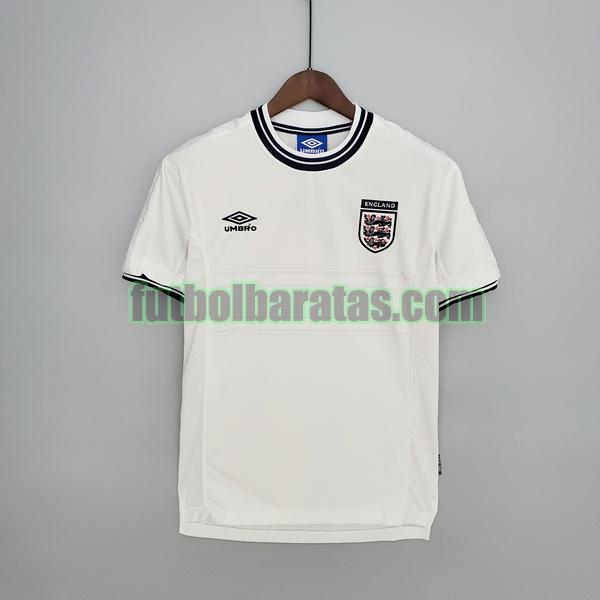 camiseta inglaterra 2000 blanco primera