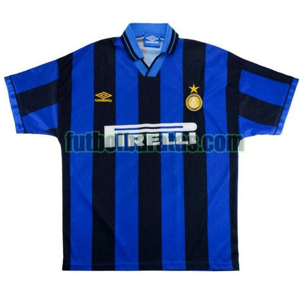camiseta inter milan 1995-1996 azul primera