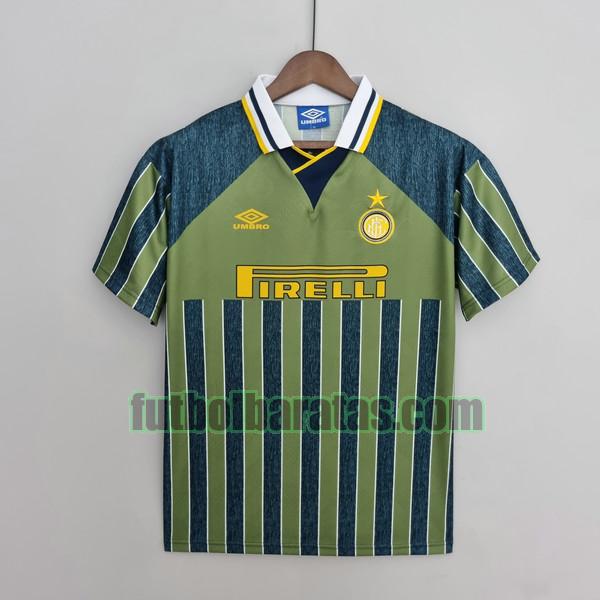 camiseta inter milan 1995 1996 verde segunda