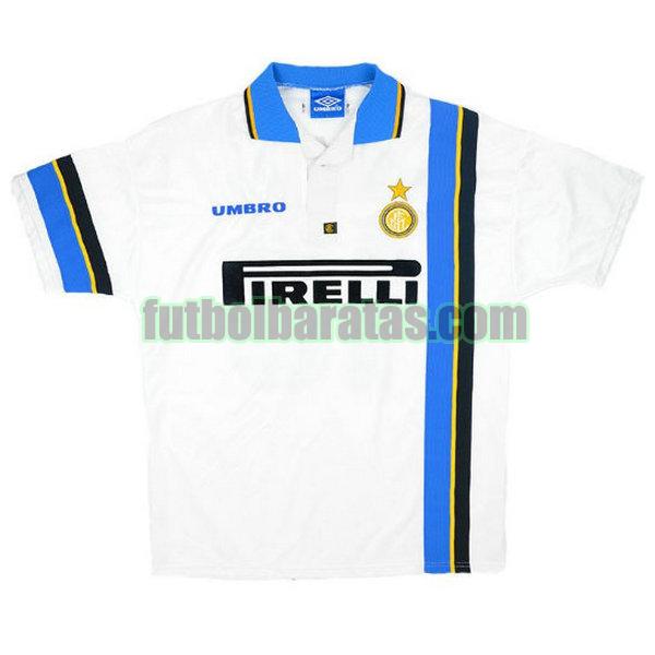 camiseta inter milan 1997-1998 blanco segunda