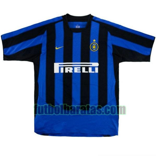 camiseta inter milan 2003-2004 azul primera