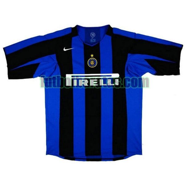 camiseta inter milan 2004-2005 azul primera