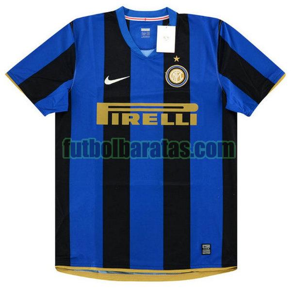 camiseta inter milan 2008-2009 azul primera