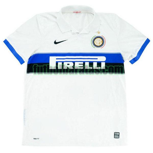 camiseta inter milan 2009-2010 blanco segunda