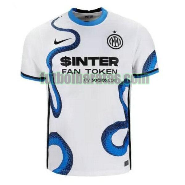 camiseta inter milán 2021 2022 blanco segunda equipacion