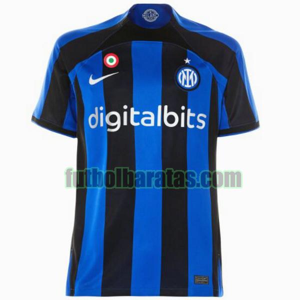 camiseta inter milán 2022 2023 azul negro primera