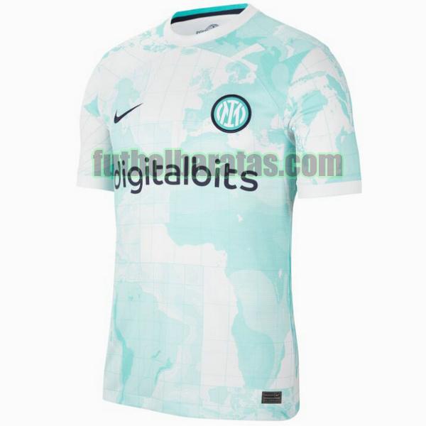 camiseta inter milán 2022 2023 blanco verde segunda