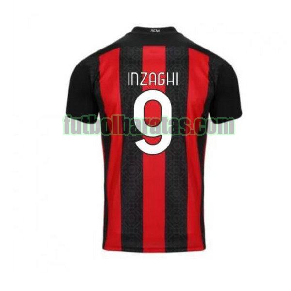 camiseta inzaghi 9 ac milan 2020-2021 primera