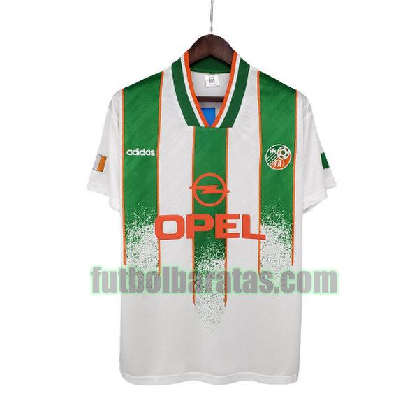 camiseta irlanda 1994 blanco verde segunda