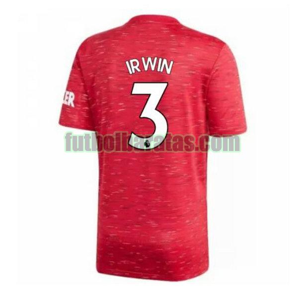 camiseta irwin 3 manchester united 2020-2021 primera