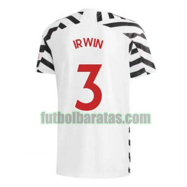 camiseta irwin 3 manchester united 2020-2021 tercera