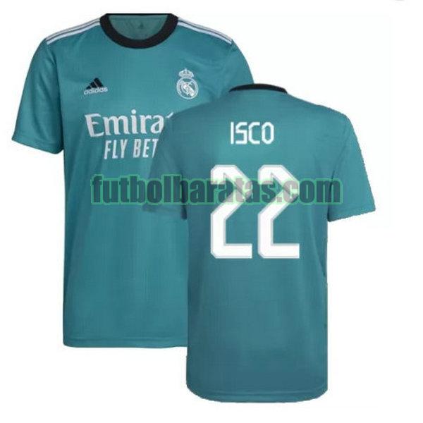 camiseta isco 22 real madrid 2021 2022 verde tercera