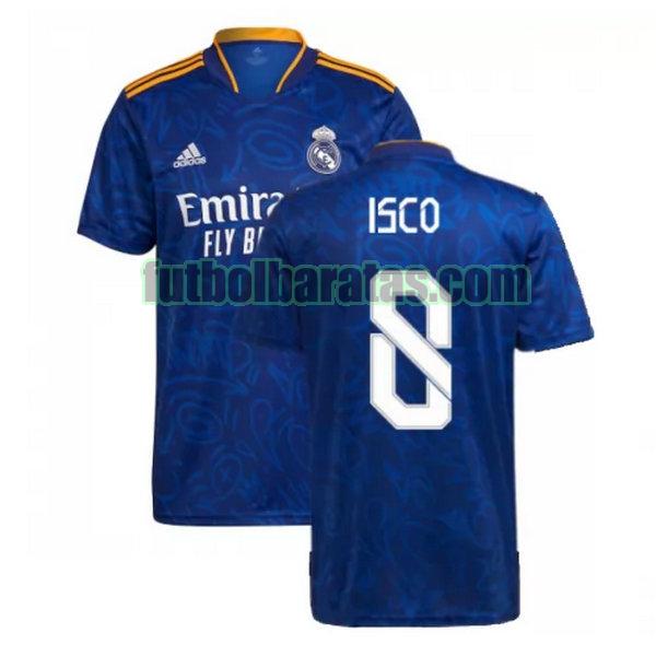 camiseta isco 8 real madrid 2021 2022 azul segunda