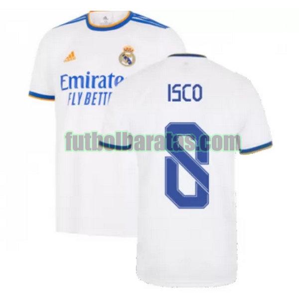 camiseta isco 8 real madrid 2021 2022 blanco primera