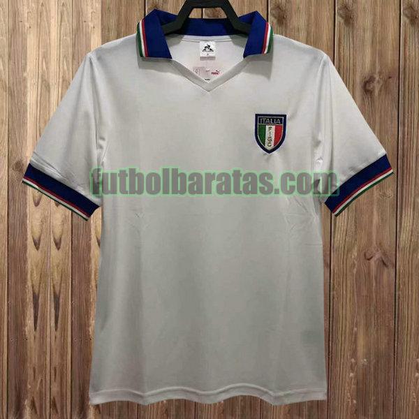 camiseta italia 1982 blanco segunda