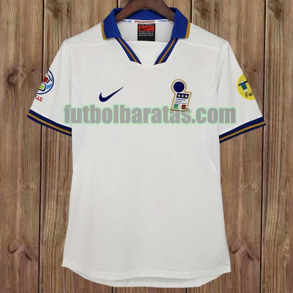 camiseta italia 1996 blanco segunda